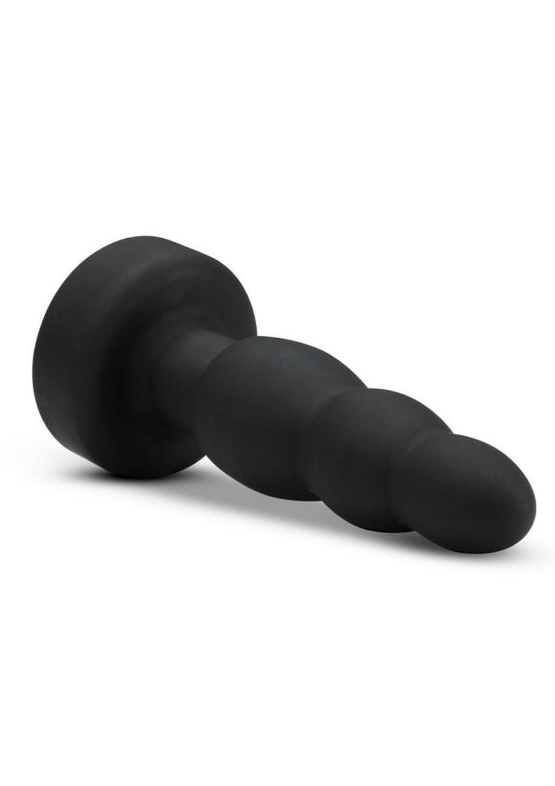 Anal Adventures Platinum Propel Butt Plug - Black