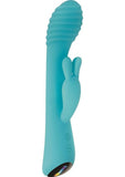 Aqua Bunny Rechargeable Silicone Rabbit Vibrator with 80 Functions