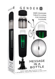 Gender X Message In A Bottle Rechargeable Thrusting Spinning Stroker