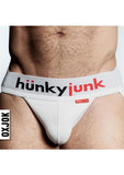 Hunker Comfy Pouch Slider-Strap Jock - White Snow - XXLarge