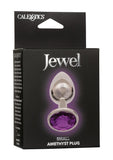 Jewel Amethyst Aluminum Anal Plug