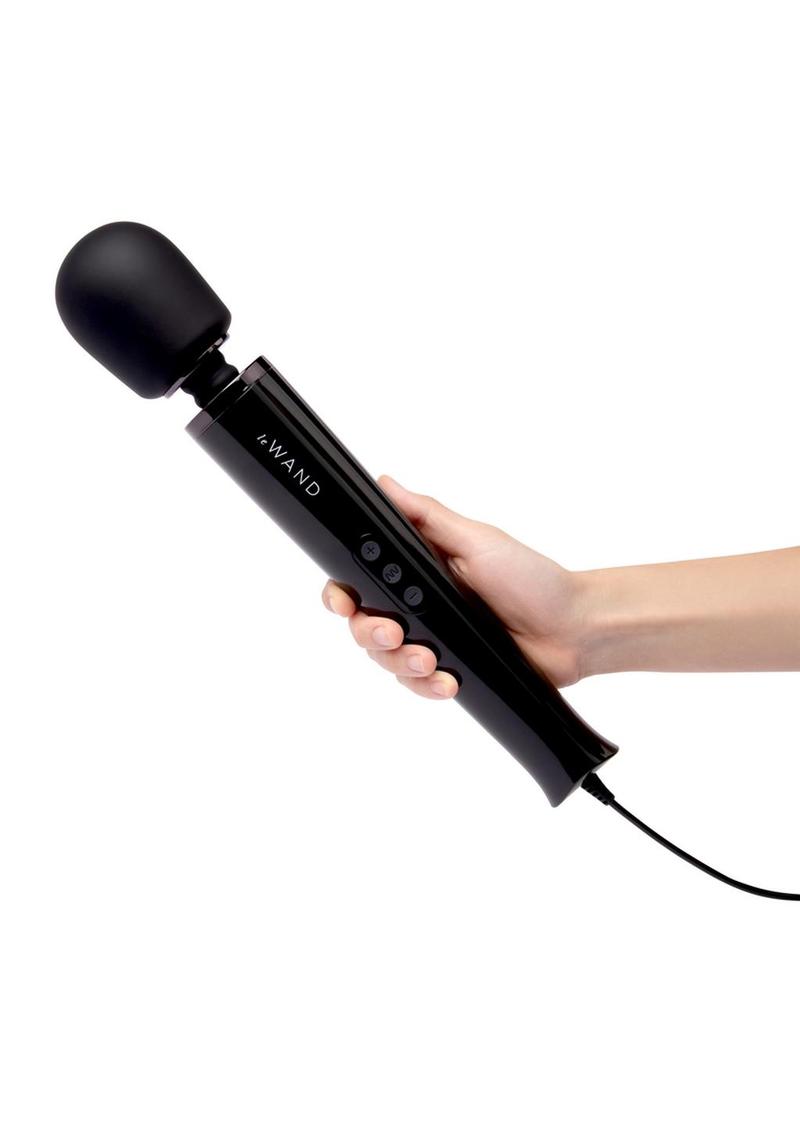 Le Wand Plug-In Massager - Sky - Black