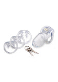 Master Series Clear Captor Chastity Cage with Keys