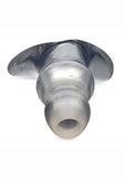 Master Series Clear View Hollow Anal Plug - Clear - XLarge