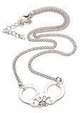 Master Series Cuff Her Handcuff Necklace - Metal/Silver