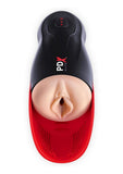 Pdx Elite Fuck-O-Matic Stroker Rechargeable Masturbator - Pussy - Black/Vanilla
