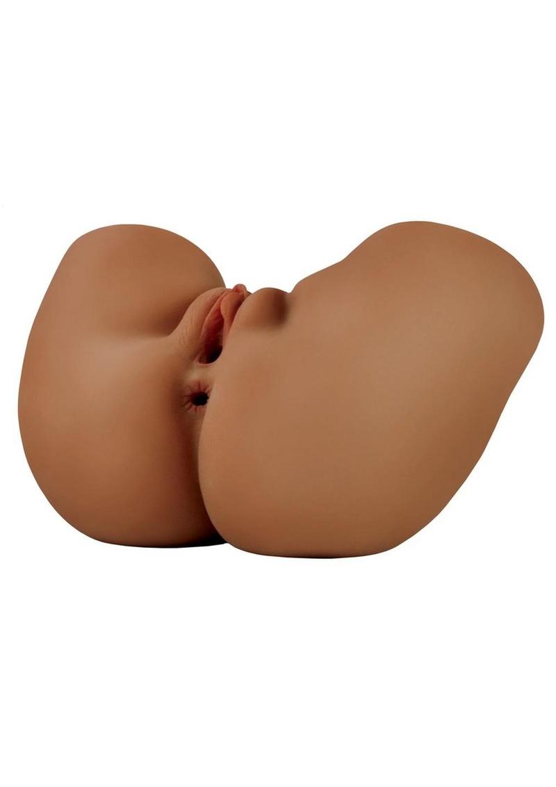 Pdx Elite Shake That Ass Vibrating Rechargeable Mega Masturbator - Caramel