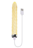 Playboy Twist Of Fate Rechargeable Glass Twirling Vibrator