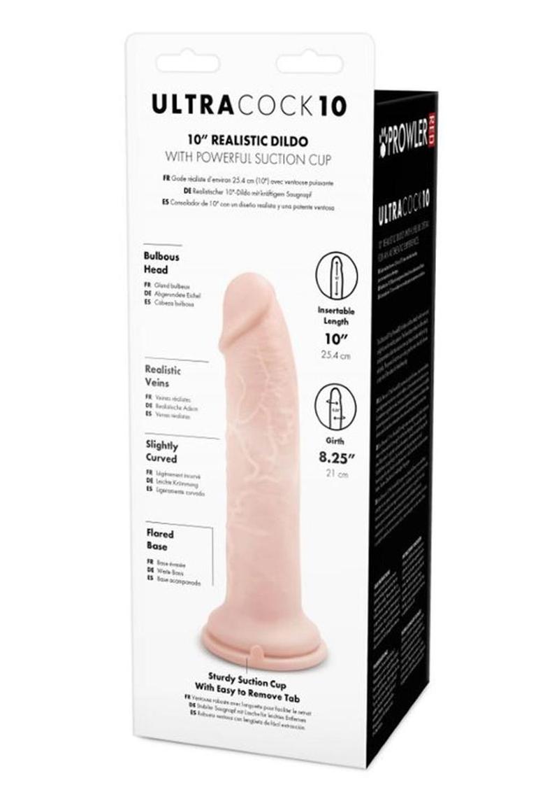 Prowler Red Ultra Cock Realistic Dildo - Vanilla - 10in