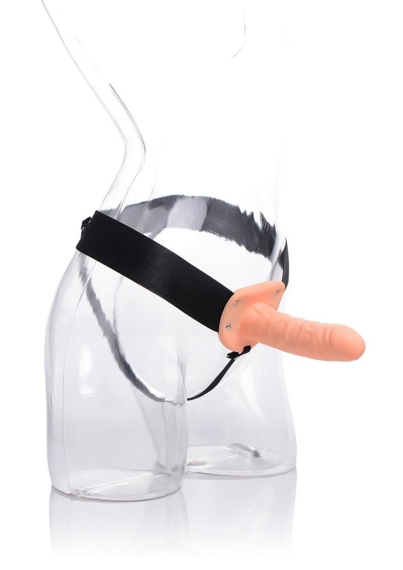 Size Matters Erection Assist Hollow Strap-On - Vanilla