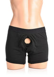 Strap U Incognito Boxer Harness with Hidden O-Ring - Black - 3XLarge