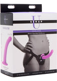 Strap U Navigator Silicone G-Spot 7in Dildo with Harness