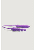 2x Rechargeable Silicone Double Vibrator with Remote Control - Purple