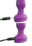 3Some Wall Banger Silicone Rechargeable Remote Control Anal Plug - Purple