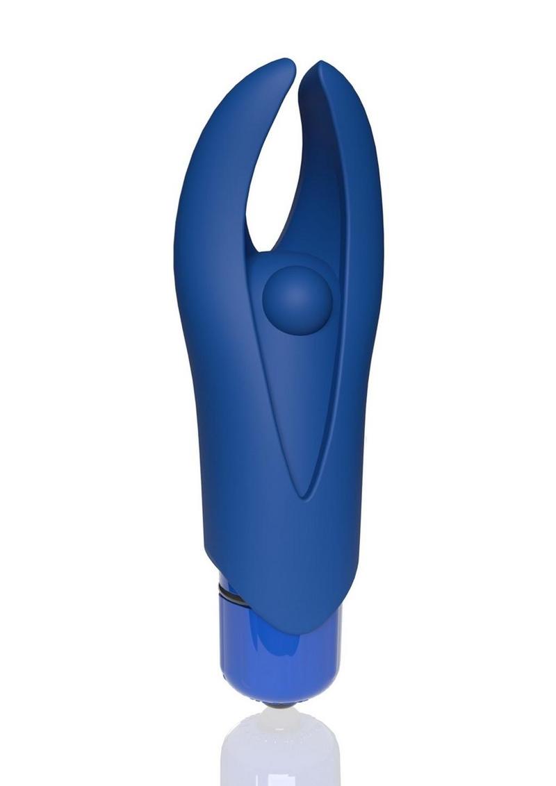 4b Demon Rechargeable Silicone Mini Clitoral Stimulating Vibrator - Blue/Blueberry