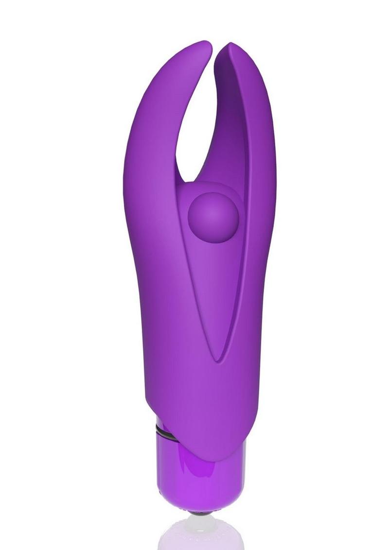 4t Demon Rechargeable Silicone Mini Clitoral Stimulating Vibrator - Grape/Purple