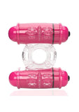 4t Double Wammy Silicone Rechargeable Dual Vibrating Couples Cock Ring