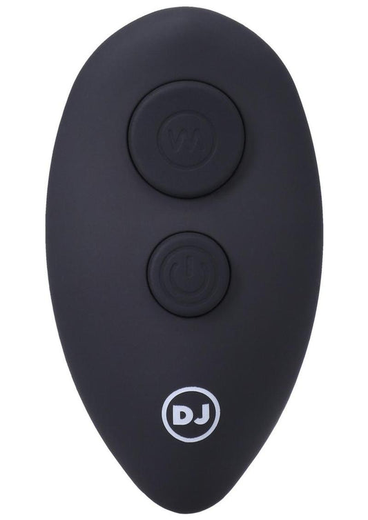 A-Play Expander Rechargeable Silicone Anal Plug with Remote Control - Black