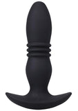 A-Play Rise Silicone Rechargeable Anal Plug with Remote Control - Black