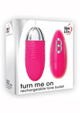 Adam and Eve Turn Me On Rechargeable Silicone Love Bullet with Remote Control