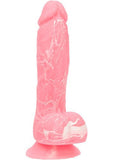 Addiction Toy Collection Brandon Silicone Glow In The Dark Dildo with Balls