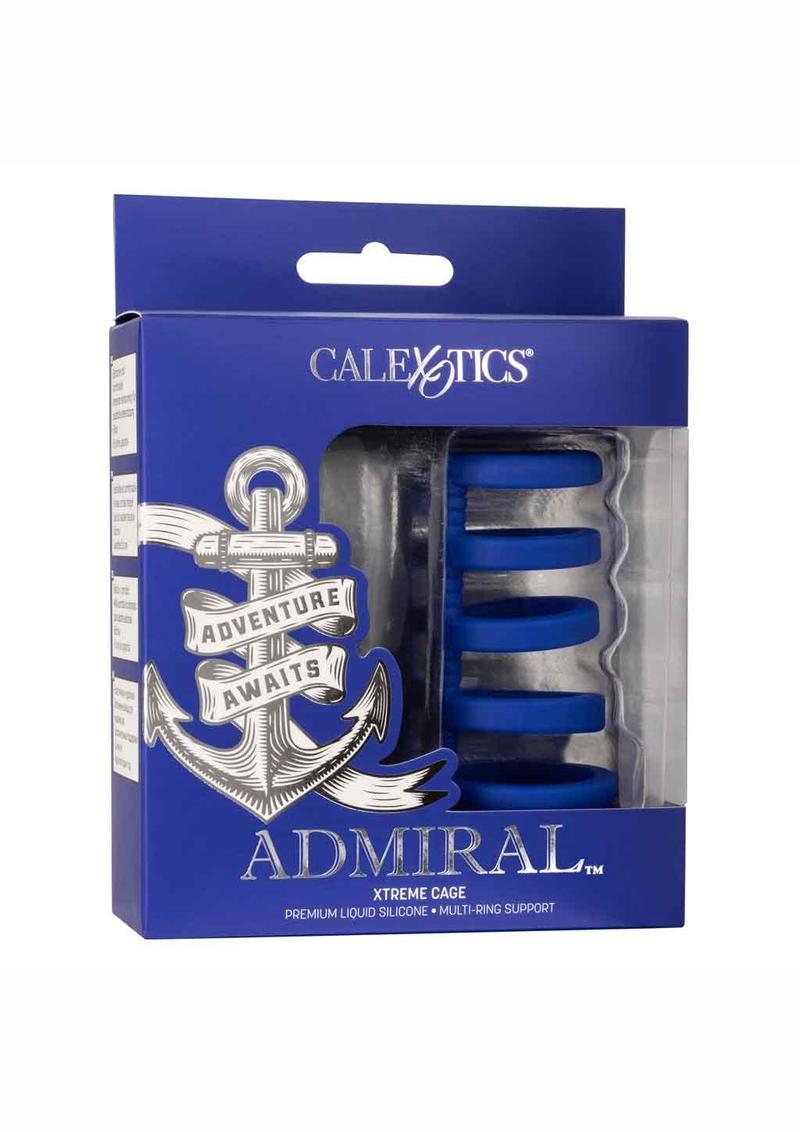 Admiral Xtreme Silicone Cock Cage - Blue