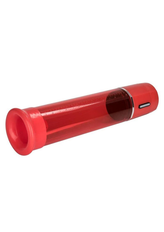 Advanced Fireman's Pump Fully Automated One-Hand Control Penis Pump - Red