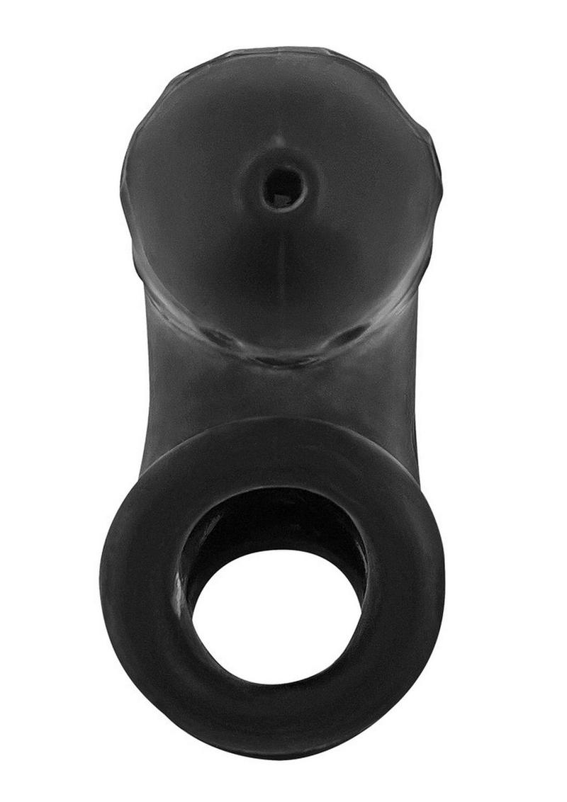 Airlock Air-Lite Vented Silicone Chastity - Black/Black Ice