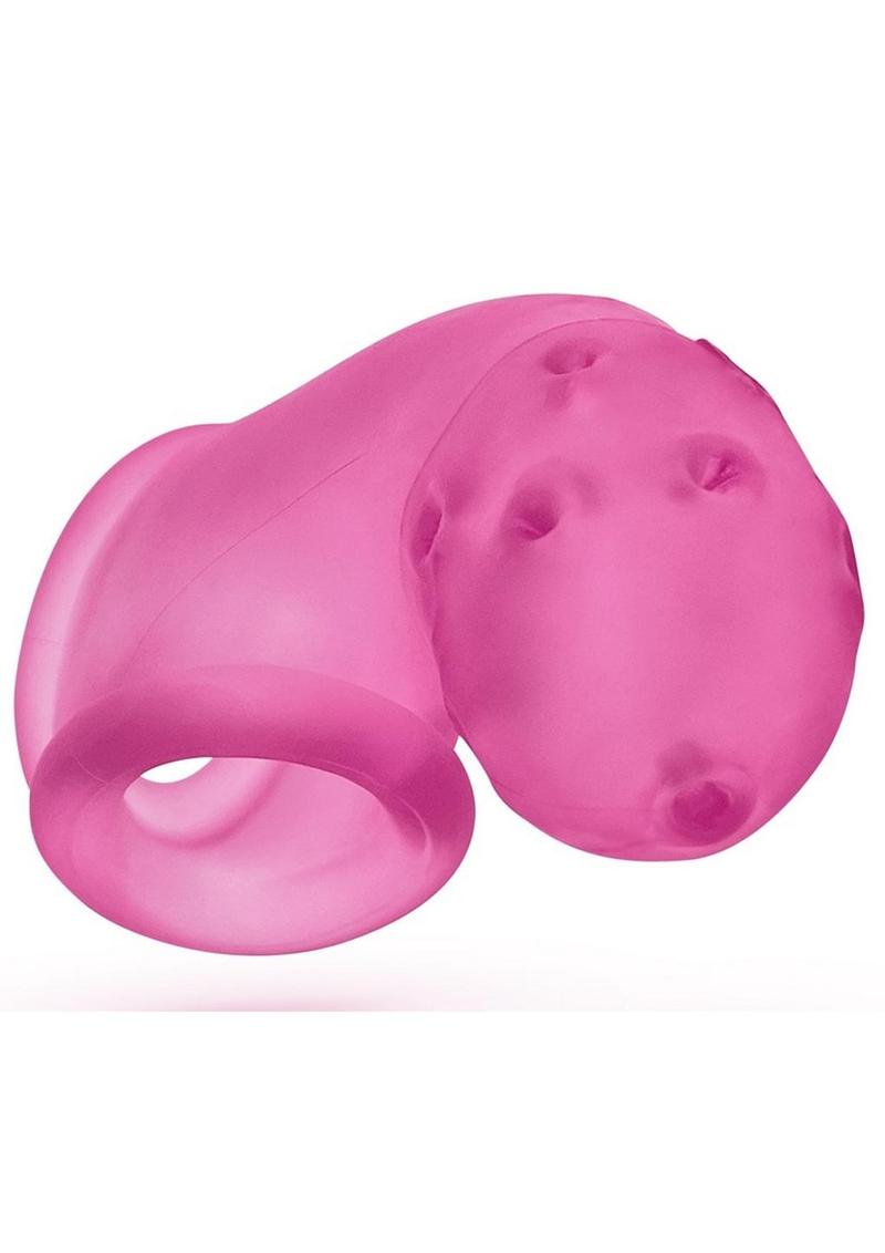 Airlock Air-Lite Vented Silicone Chastity - Pink Ice - Pink