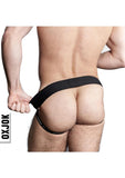 Airmesh Upthrust Slider-Strap Jock - Tar - Black - Medium