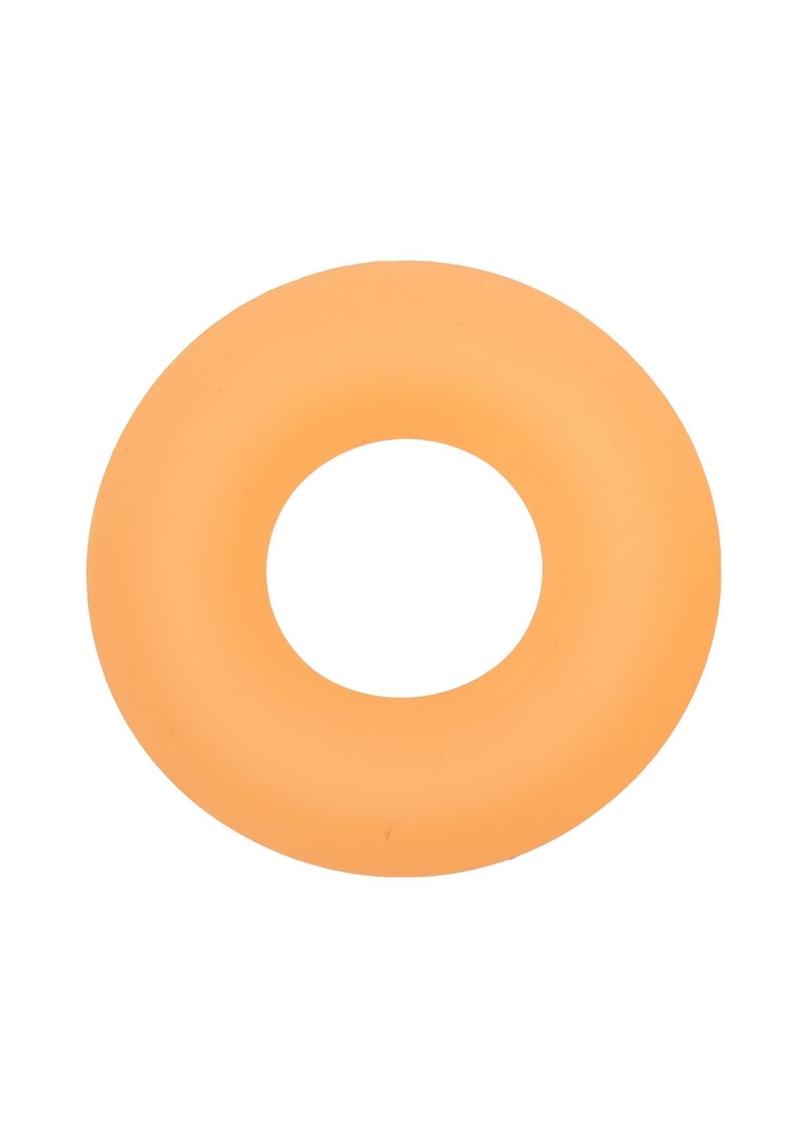 Alpha Glow In The Dark Liquid Silicone Prolong Medium Ring - Orange