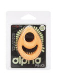 Alpha Glow In The Dark Liquid Silicone Teardrop Dual Ring