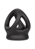 Alpha Liquid Silicone Dual Cage and Ring - Black