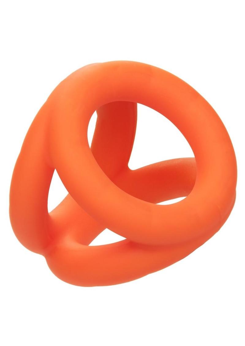 Alpha Liquid Silicone Tri-Ring - Orange