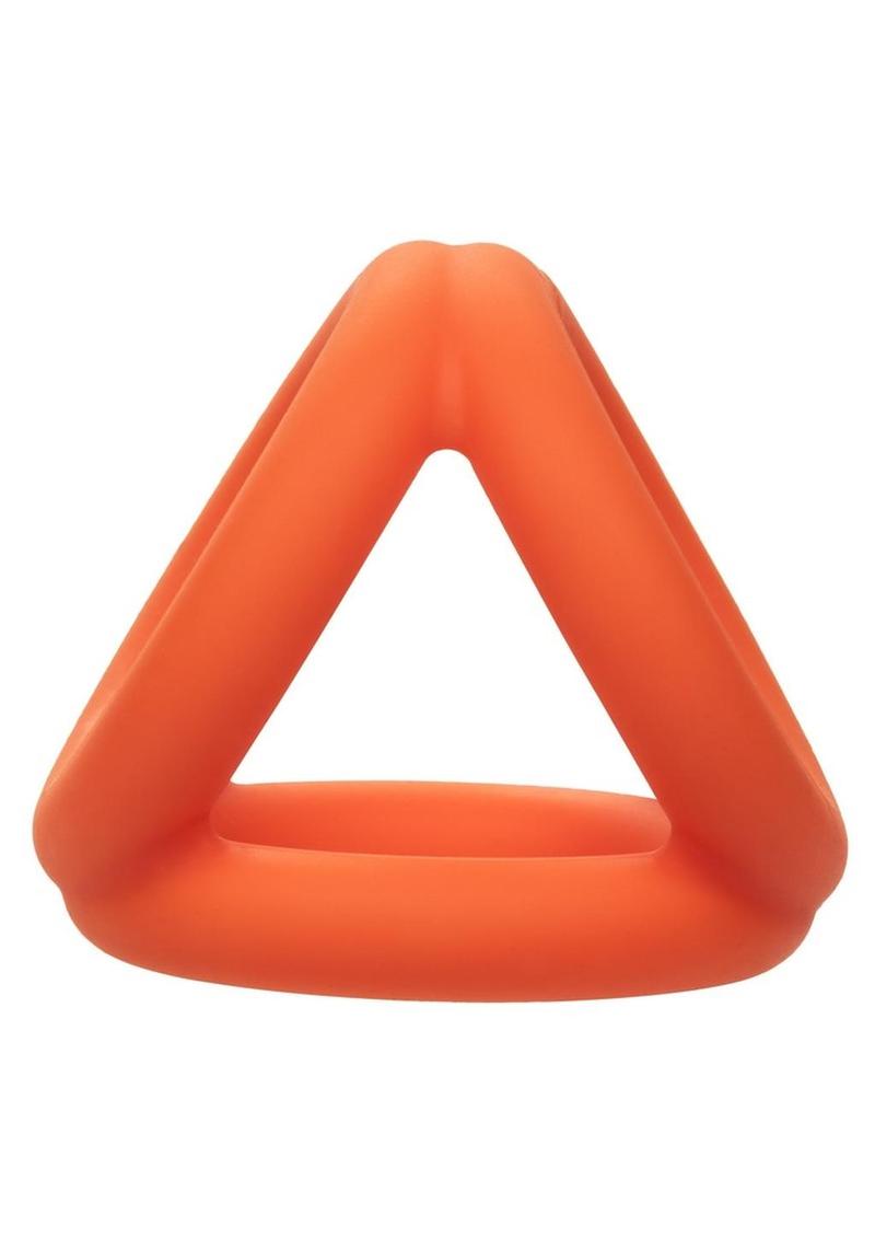 Alpha Liquid Silicone Tri-Ring - Orange