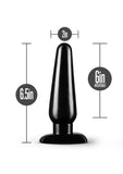Anal Adventures Basic Anal Plug - Black - Large