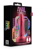 Anal Adventures Matrix Atomic Plug Rechargeable Silicone Anal Plug with Remote - Martian