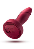 Anal Adventures Matrix Atomic Plug Rechargeable Silicone Anal Plug with Remote - Martian - Red/Wine