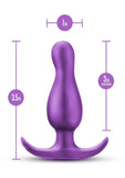 Anal Adventures Matrix Quantum Plug Silicone Anal Plug - Galatic - Purple
