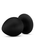 Anal Adventures Platinum Silicone Anal Stout Plug - Black - Large