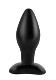 Anal Fantasy Collection Large Silicone Plug - Black - Large - 4.25in