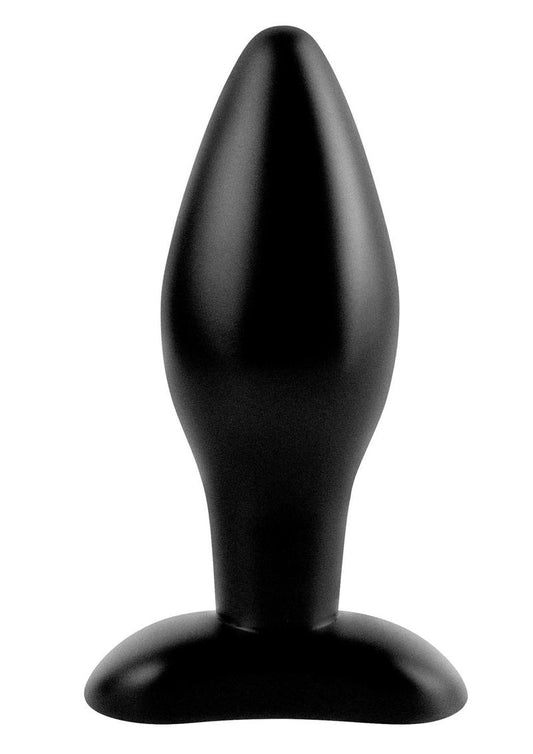 Anal Fantasy Collection Medium Silicone Plug Kit - Black - Medium - 4.25in