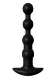 Anal Fantasy Elite Silicone Rechargeable Anal Beads Waterproof - Black