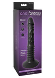 Anal Fantasy Elite Silicone Vibrating Ass Fucker USB Rechargeable Thrusting Dildo - Black