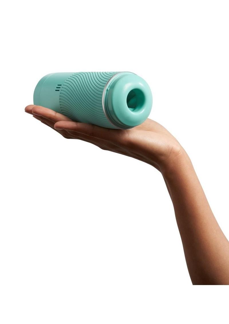 Arcwave Pow Silicone Dual End Stroker - Green/Mint Teal