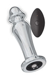 Ass-Sation Remote Control Rechargeable Vibrating Metal Anal Lover