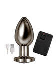 Ass-Sation Remote Control Rechargeable Vibrating Metal Anal Plug