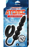 Atomic Dual Exciter Silicone Rechargeable Anal Stimulator - Black