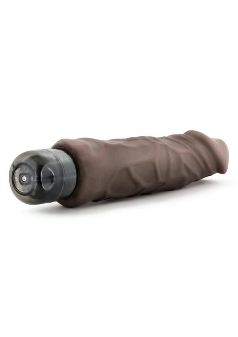 Au Naturel Home Wrecker Vibrating Dildo - Brown/Caramel - 9.5in