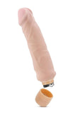 Au Naturel Home Wrecker Vibrating Dildo - Flesh/Vanilla - 9in